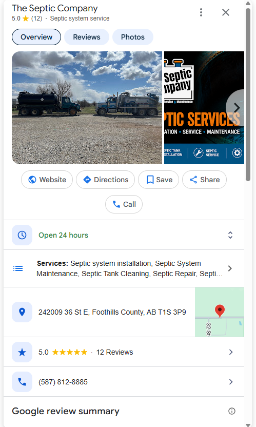 Google My Business profile example